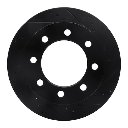 Dynamic Friction Co DFC Brake Rotor - Drilled and Slotted - Black 633-40103R