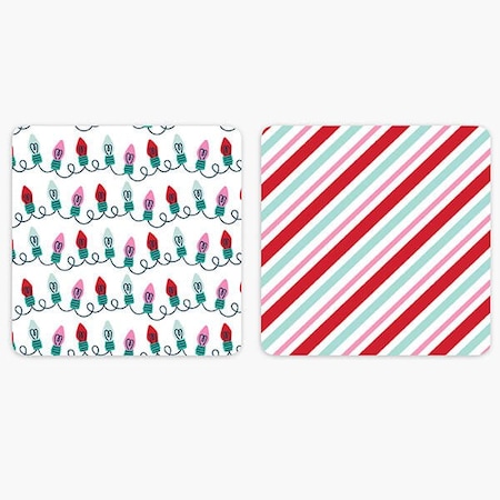 Nashville Wraps Holiday Lights Cookie Backer Cards, 4.375 x 4.375, 25PK GCBHL44
