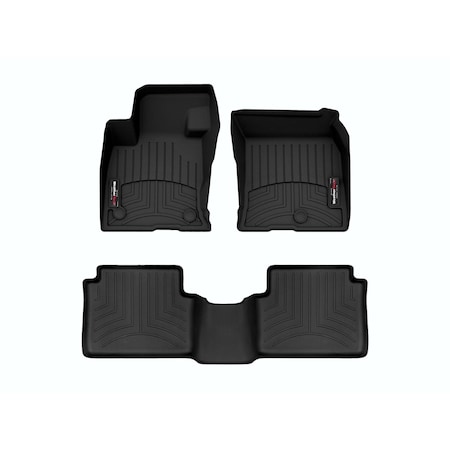 Weathertech Black, Front and Rear Floorliners for Vinyl Floors 4416531V-4416422