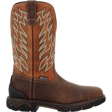 Rocky Ironhawk Waterproof Western Boot, Brown, Size 8 RKW0469