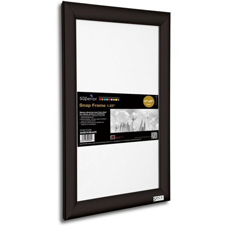 Seco Poster Snap Frame, 27" x 41", Black SN2741BLACK