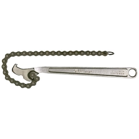 Diamond Farrier Chain Wrench, 12 in L, Steel, Nickel Chrome CW12H