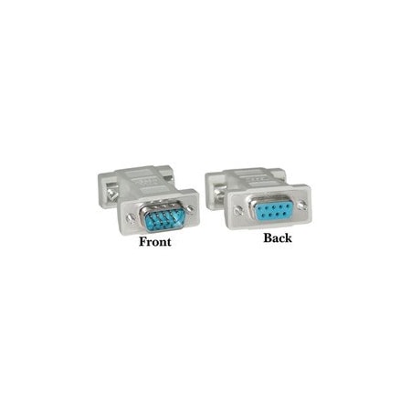 Cable Wholesale Null Modem Adapter, DB9 Male to DB9 Female 30D1-18200