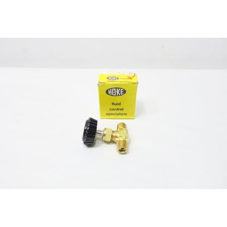Hoke MANUAL NPT BRASS 1/4IN NEEDLE VALVE 3711M4B1