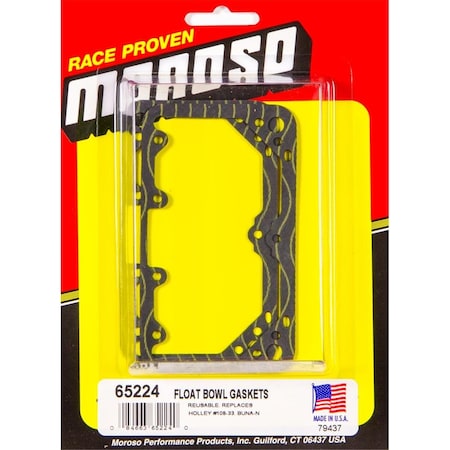 Moroso 65224 Neoprene Holley Float Bowl Gaskets MOR65224