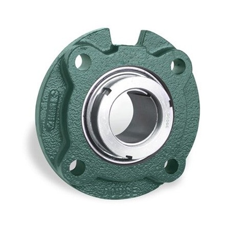 Dodge Industrial Setscrew Ball Bearing, SCM Medium Duty Piloted Flange 126173 FC-SCM-112