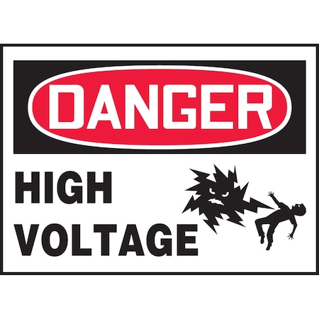 Accuform OSHA DANGER SAFETY LABEL HIGH LELC027VSP