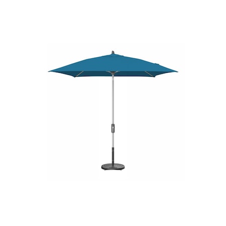 Treasure Garden 7.5 ft Square Patio Umbella, aluminum, fiberglass ribs, outdoor, Peacock UM847SQ-SS 7943 Peacock