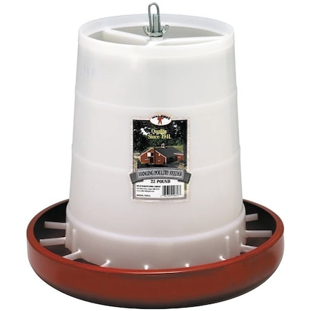 Little Giant PHF22 Poultry Feeder, 22 lb Capacity, Plastic DPHF22/PHF22