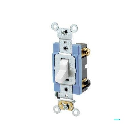 Leviton Toggle 15A 3-Way Quiet White 1203-2W