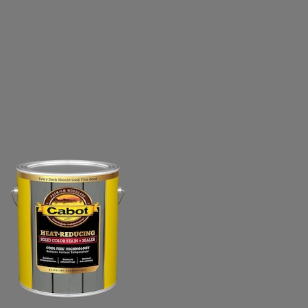Cabot Heat-Reducing Solid Smooth Hampton Gray Water-Based Acrylic Stain and Sealer 1 gal 140.0001881.007