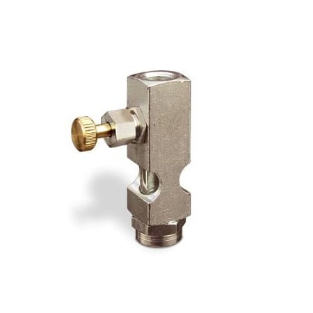 Oil-Rite Straight Sight Feed Valves w/1/8in. Inlet, Vented - Handwheel, 1/8in. Female NPT, 1/8in. Female NPT B1628-411B1HW