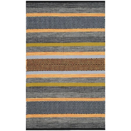 Safavieh Montauk Hand Woven Accent Area RugNavy & Multicolor 2 ft. 6 in. x 4 ft. MTK212A-24