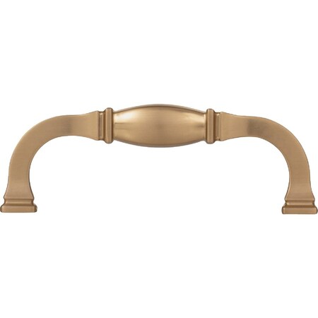 Hardware Resources Jeffrey Alexander Audrey 4-1/4'' Overall Length Satin Bronze Cabinet Pull 278-96SBZ