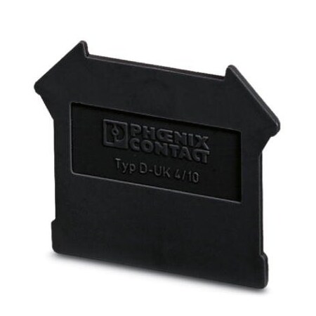 Phoenix Contact D-UK 4/10 BK End cover color: 3073911