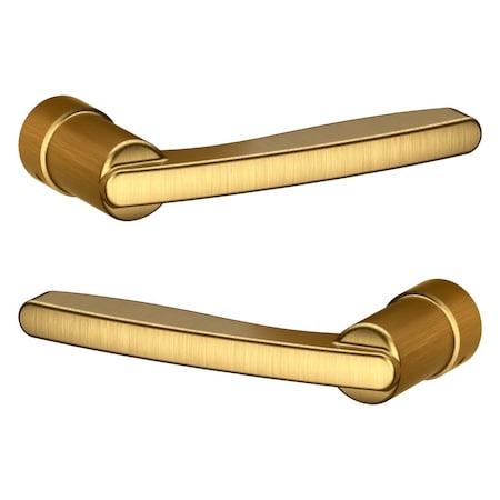 Baldwin Lever Lifetime Satin Brass Door Levers Lifetime Satin Brass 5164 5164.044.MR