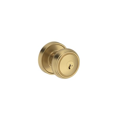 Baldwin Residential Door Knobs Keyed Entry Lifetime Satin Brass ENBRERRR044SMC