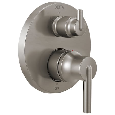 Delta Trinsic Contemporary Two Handle Monitor 14 Series Valve Trim with 3-Setting Integrated Diverter T24859-SS