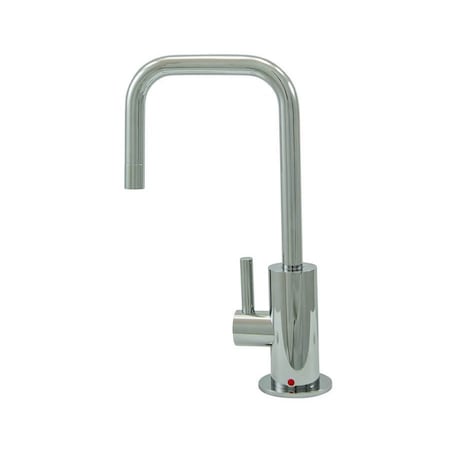 Mountain Plumbing Hot Water Faucet, Contemporary Round Body and 90 Deg Spout in Matte Black MT1830-NL/MB