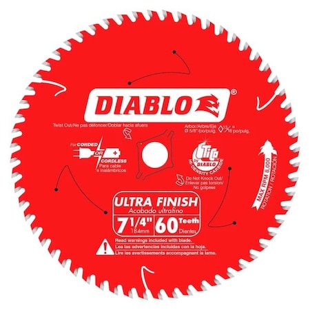 Diablo 7-1/4in. x 40-Teeth Finish Saw Blade for Wood, 10PK D0740A