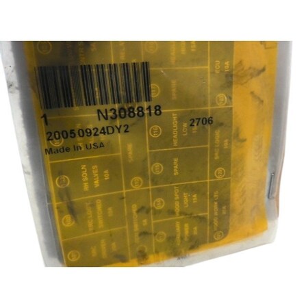 John Deere LABEL, JOHN DEERE OEM N308818 N308818