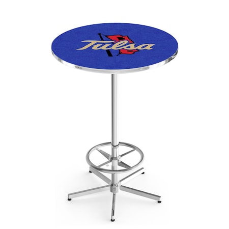 Holland Bar Stool Co 42" Chrome Tulsa Pub Table, 36" dia. Top L216C4236TulsaU