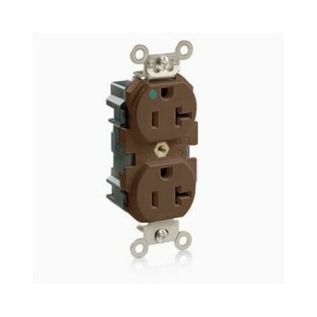 Leviton Lev-Lok Hospital Grade Tamper-Resistant Duplex Receptacle, 20 Amp, 125 Volt MT830
