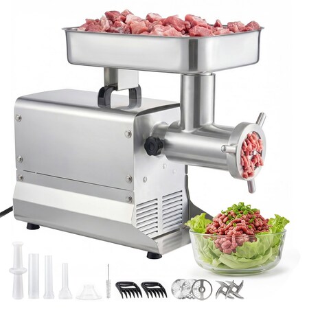 Vevor Commercial Meat Grinder 1100W 21 Lbs/Min Capacity #32 Electric Meat Mincer 1A-EG132N