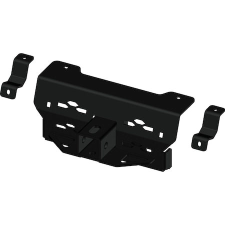 Kfi 102240 Polaris Ranger XP1000 Front Upper 2 in Receiver Hitch-316 in Grade 50 Steel, BeadBlasted 102240