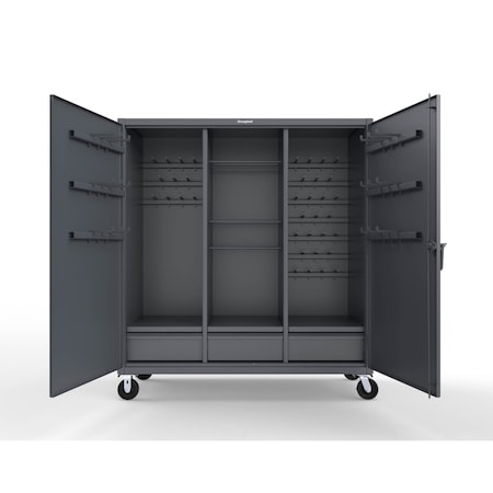 Strong Hold 12 GA Extreme Duty Cabinet with Rods and Hooks 66-303-3DB-RODS-HKS-CA