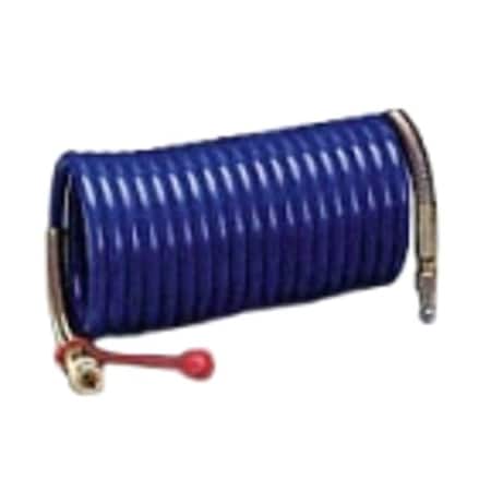 3M Coiled Airline Hose, 50 ft Hose L, Blue W-2929-50