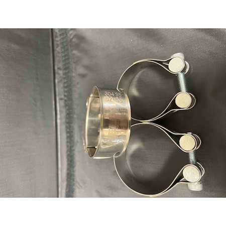 Helix Racing Products Stainless Steel Muffler Clamp, 2.06 - 2.24 212-2765
