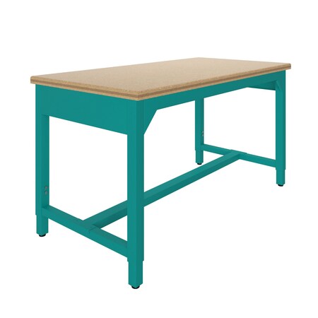 Diversified Spaces Fab Lab Workbench, Top 60"x30", Aqua Frame AMS60307Q