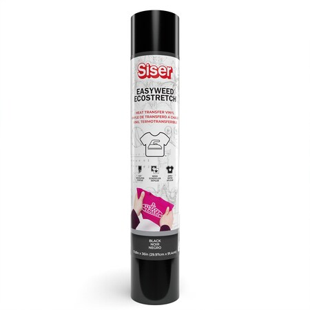 Siser Easyweed Ecostretch HTV Heat Transfer Vinyl, 36in., Black MIECO1183602
