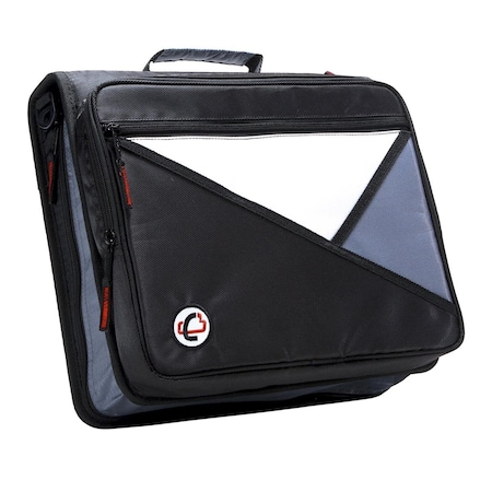 Case-It Universal Laptop Zipper Binder, O-Ring, 2 in. - Black 1590376