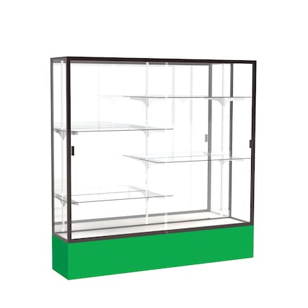 Ghent Spirit Floor Display Case 72x72x16, Mirror, Bronze 376MB-BZ-KG