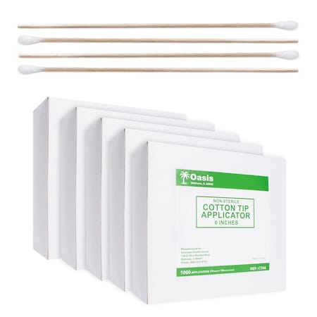 Oasis Cotton-Tipped Applicators 6", Non-Sterile, 10000PK CTA6
