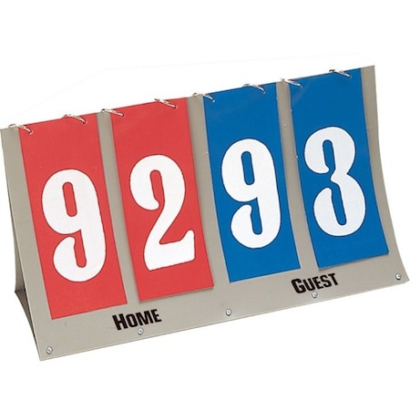 Champion Sports Tabletop Scorer, Red & Royal Blue FAS4