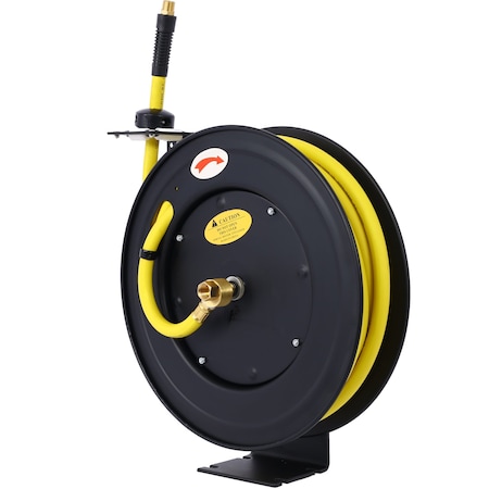 Edendirect 1/2 in. x 50 ft. Single Arm Auto Retracting Air Hose Reel ED-W46566956
