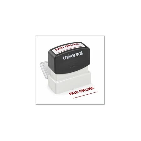 Universal Message Stamp, Paid Online, Red 10156