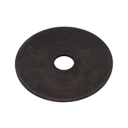 Zoro Select Flat Washer, For Screw Size 3/8 in , Stainless Steel Black Oxide Finish Z0471-188-BOX