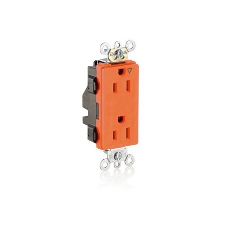 Leviton Industrial Grade Decora Receptacle, 15 Amp, 125 Volt MT162-IG