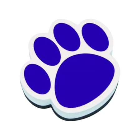 Ashley Whiteboard Eraser, Magnetic, Paw Design, 3-3/4", Purple ASH10005