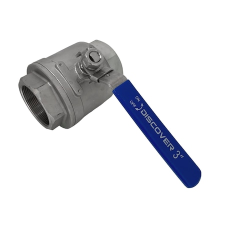 Discover 3 in. Stainless Steel Ball Valve Full-Port 1000 PSI 102759