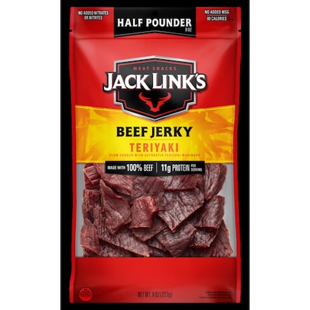 Jack Links Teriyaki Beef Jerky 8 oz Bagged 10000008831