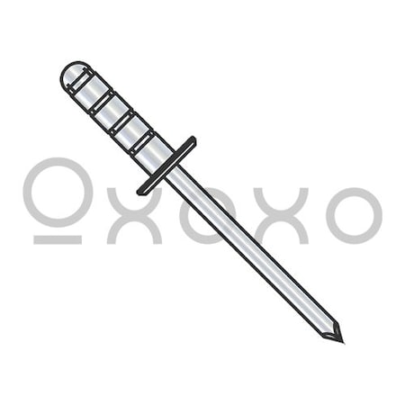 Oxoxo 3/16X.039-.354 Steel Fix Large Rivet Zinc, 3000PK 295316