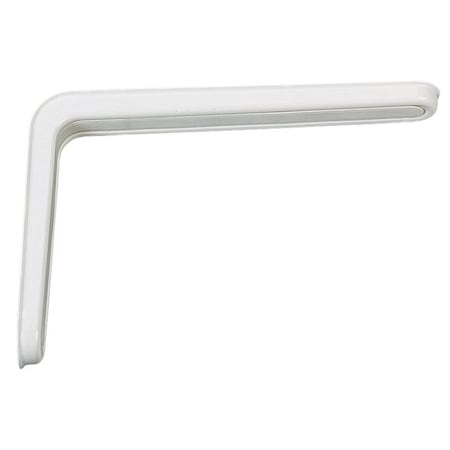 Knape & Vogt Slim-Line Shelf L-Bracket, 12 in L, 7-3/4 in H, Steel 215SPWH12