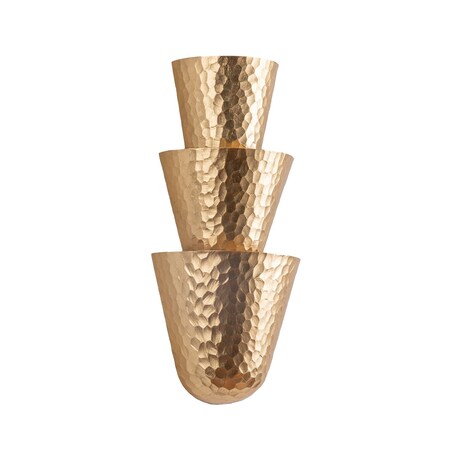 Corbett Lighting Bucharest Wall Sconce in Vintage Gold Leaf 508-03-VGL
