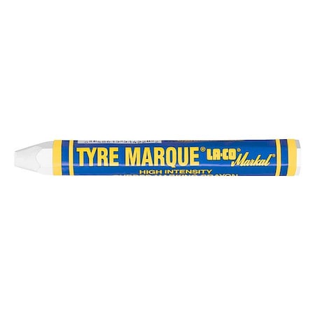 Markal Wax Tire Marker 1/2"W x 4-5/8"L, White 51420