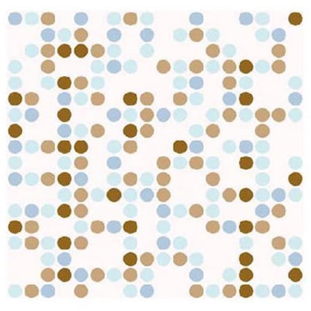 Daphnes Dinnette 03-362-12 18 in. X 9 ft. Adhesive Liner - Polka Blue DA830653